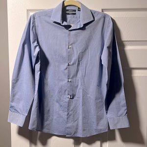 DKNY Boys Dress Shirt. Blue. Size 18 SKINNY FIT.